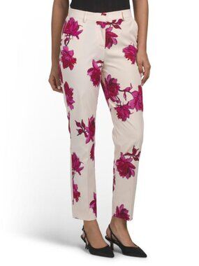 TAHARI ASL Floral Print Pants